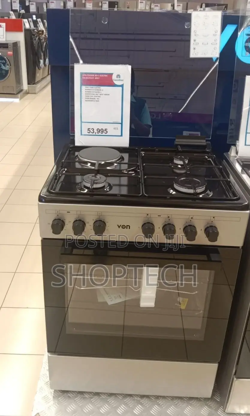 Von 3G+1E 50*60 Standing Cooker With Electric Oven