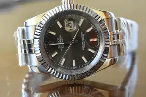 Rolex Date Just Grey Dial Men's Watch