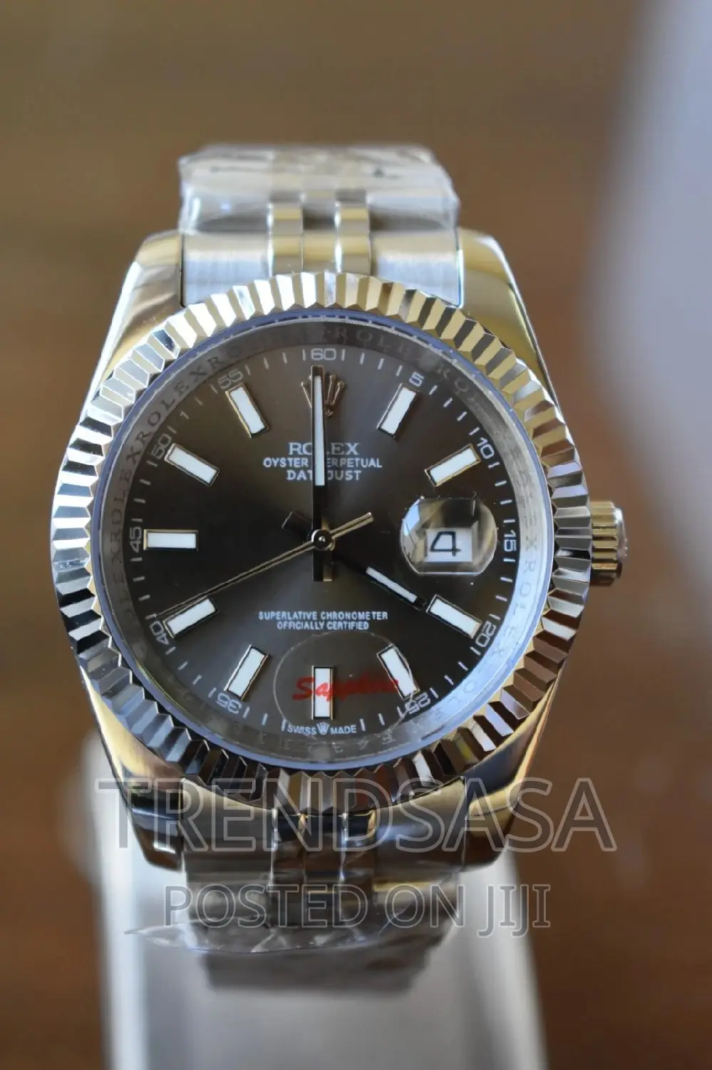 Rolex Date Just Grey Dial Men's Watch
