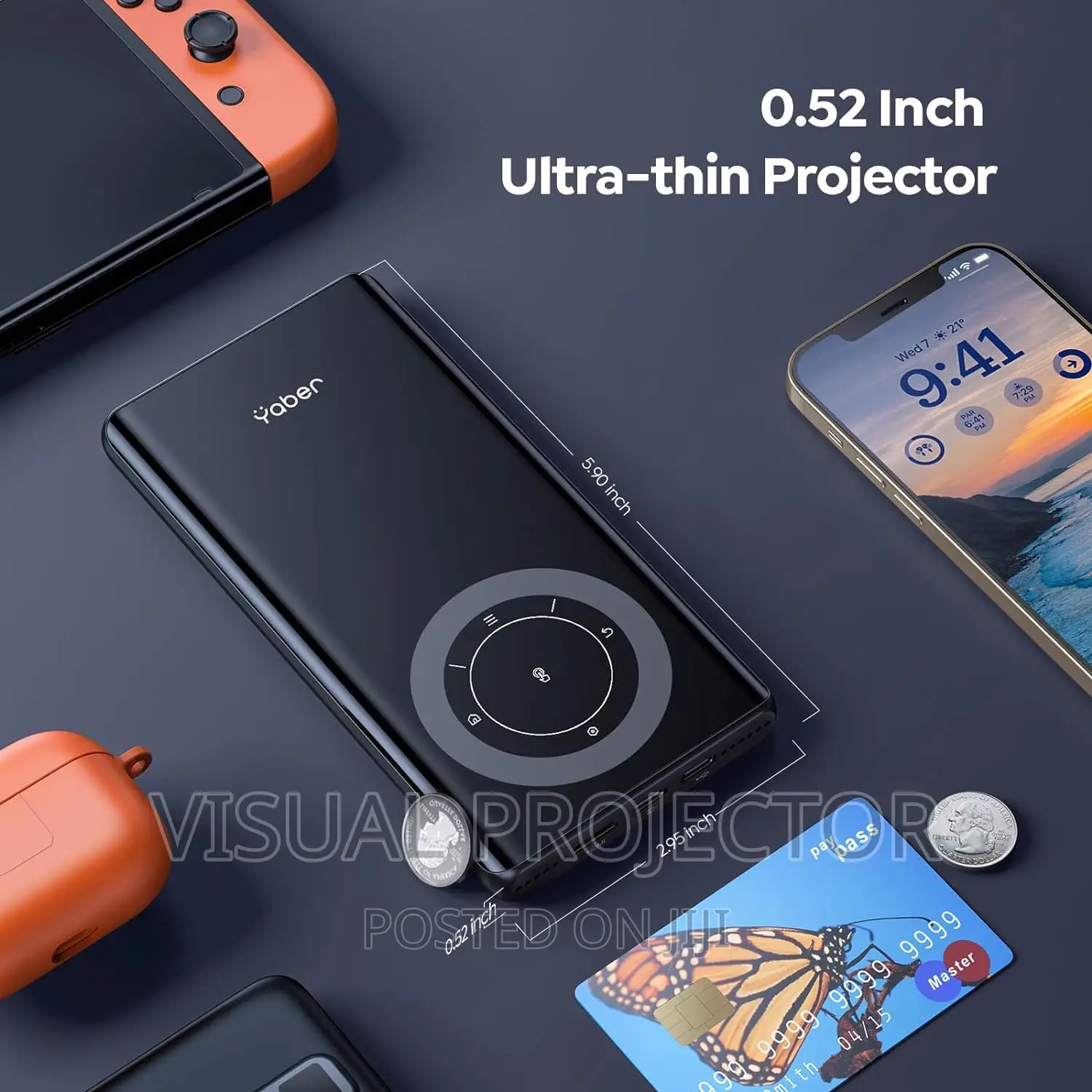 YABER T1 Mini Pocket Pico Projector With Wifi Bluetooth