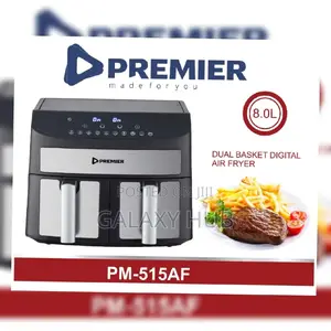 Premier Dual Basket Digital Air Fryer 8 Litres Pm - 515af