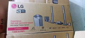 LLG LHD647 1000W 5.1ch DVD Home Theatre System, 2 Tallboys,