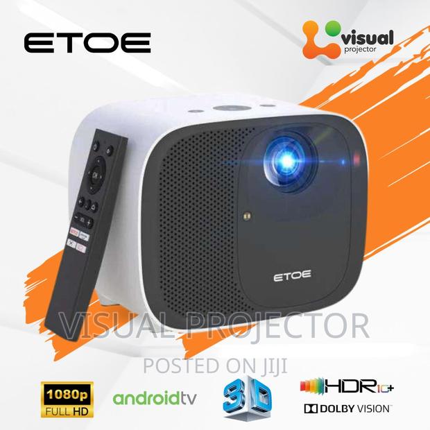 ETOE 1080P Smart Projector, Video Projector With Android