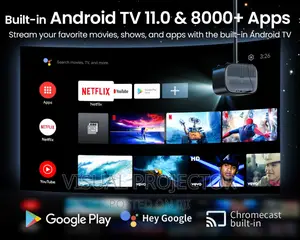 ETOE 1080P Smart Projector, Video Projector With Android