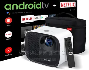 ETOE Android TV 10.0 Projector, 1080P FHD Smart Projecto