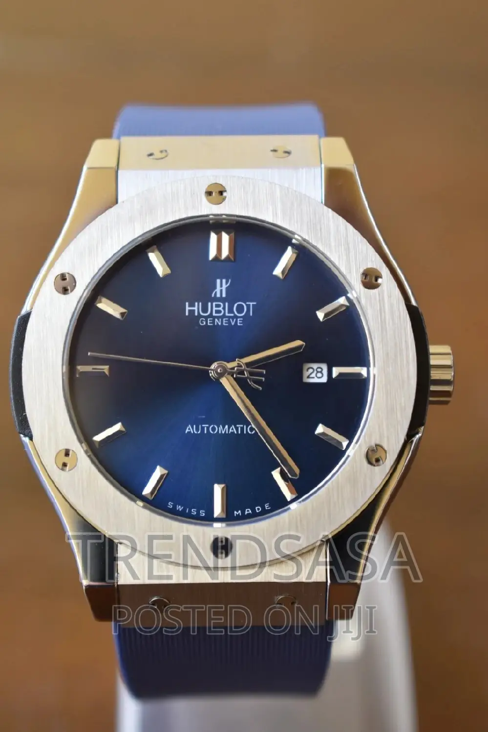 Hublot Classic Fusion Blue Dial and Rubber Straps
