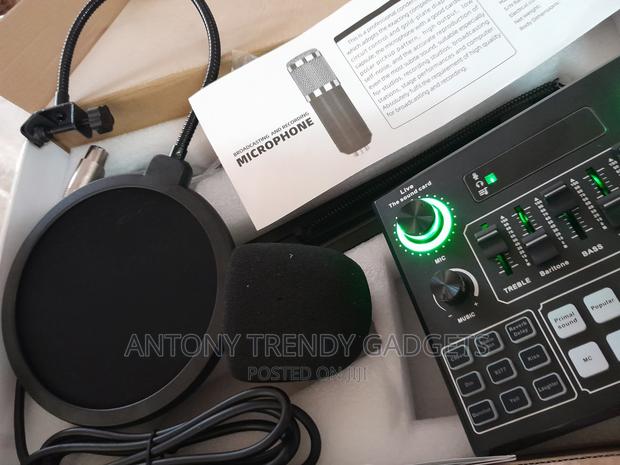 Microphone Kit With V8 Sound Card, Condenser Mic - main view