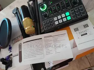 Condenser Microphone DJ Mixer With Adjustable Mic