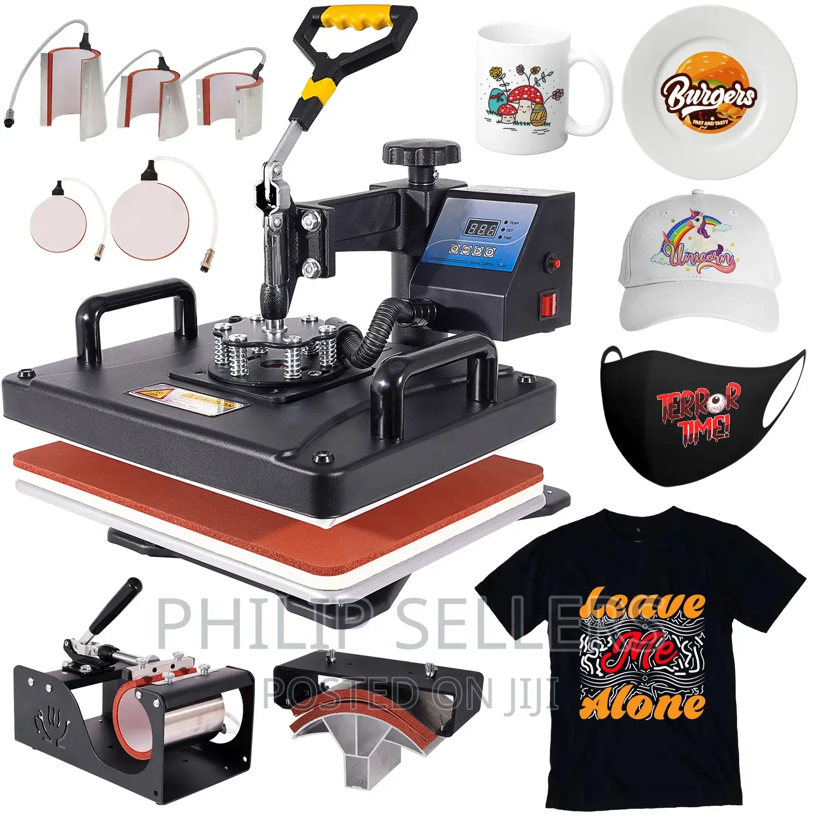 Our 8 In1 Combo Heat Press Can Be Used for Branding T-Shirts