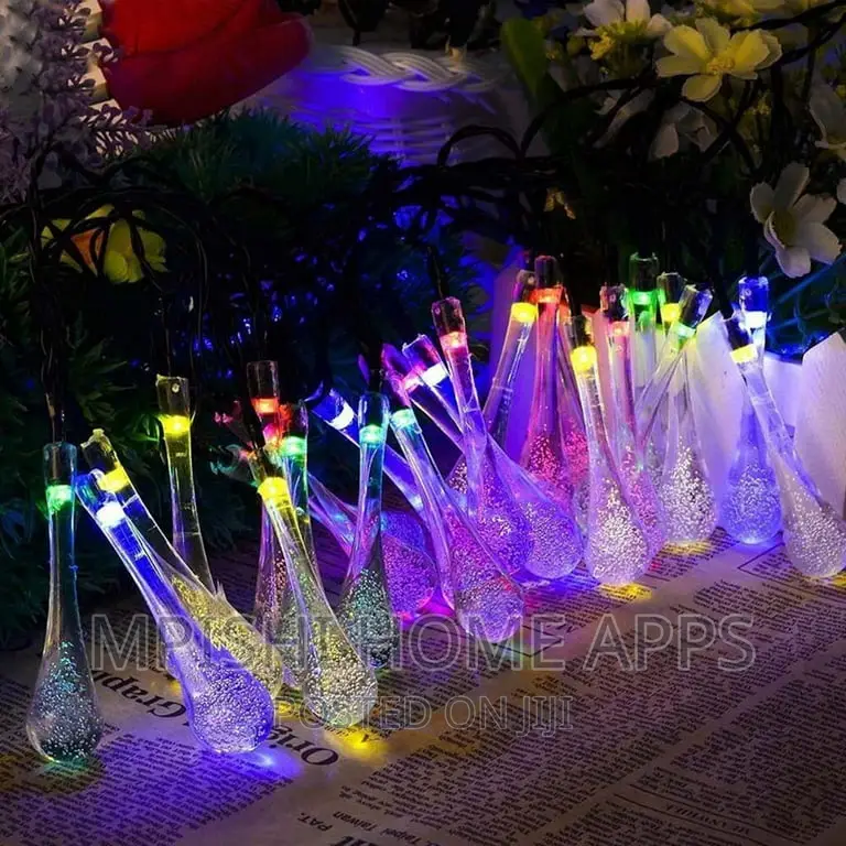 LED Teardrops Solar String Light