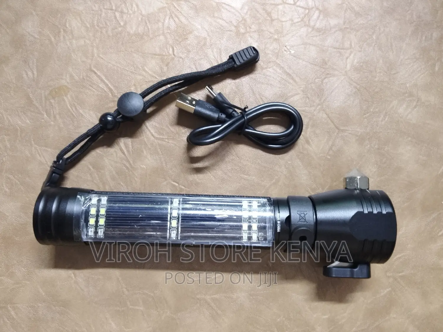 Alarm Torch With Hammer Cutter and Solar Torch Aluminum