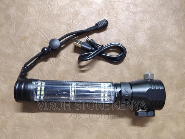 Alarm Torch With Hammer Cutter and Solar Torch Aluminum