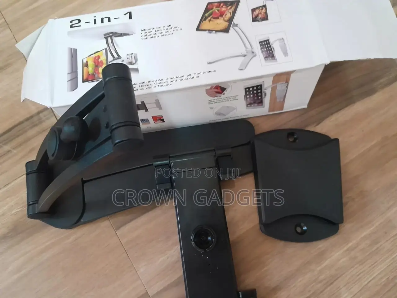 2-in-1 Tablet Stand, Under Cabinet Tablet Mount