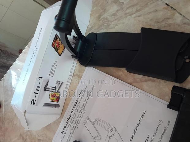 2-in-1 Tablet Stand, Under Cabinet Tablet Mount - thumbnail 2