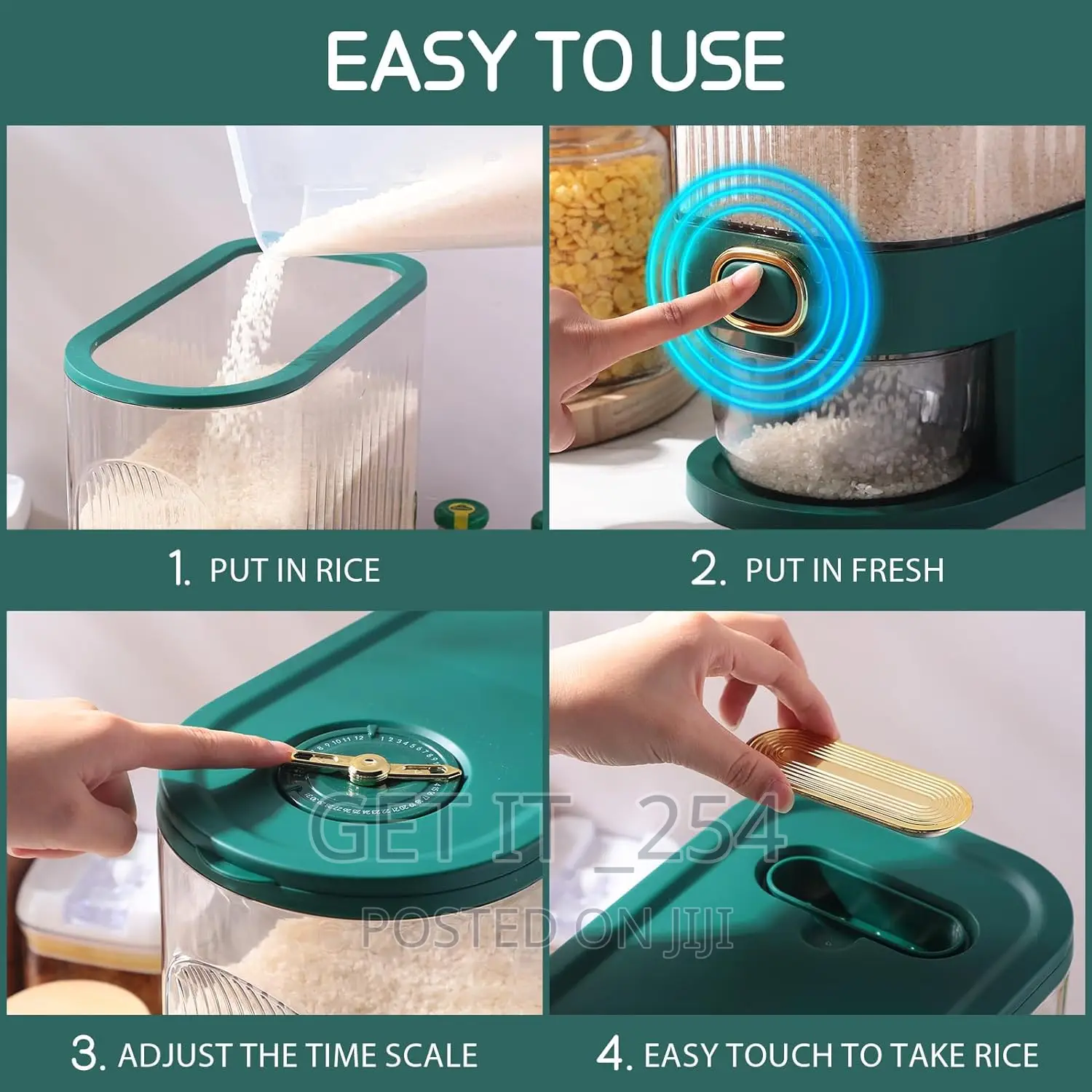 Cereals Dispenser With Measuring Cup 10kg