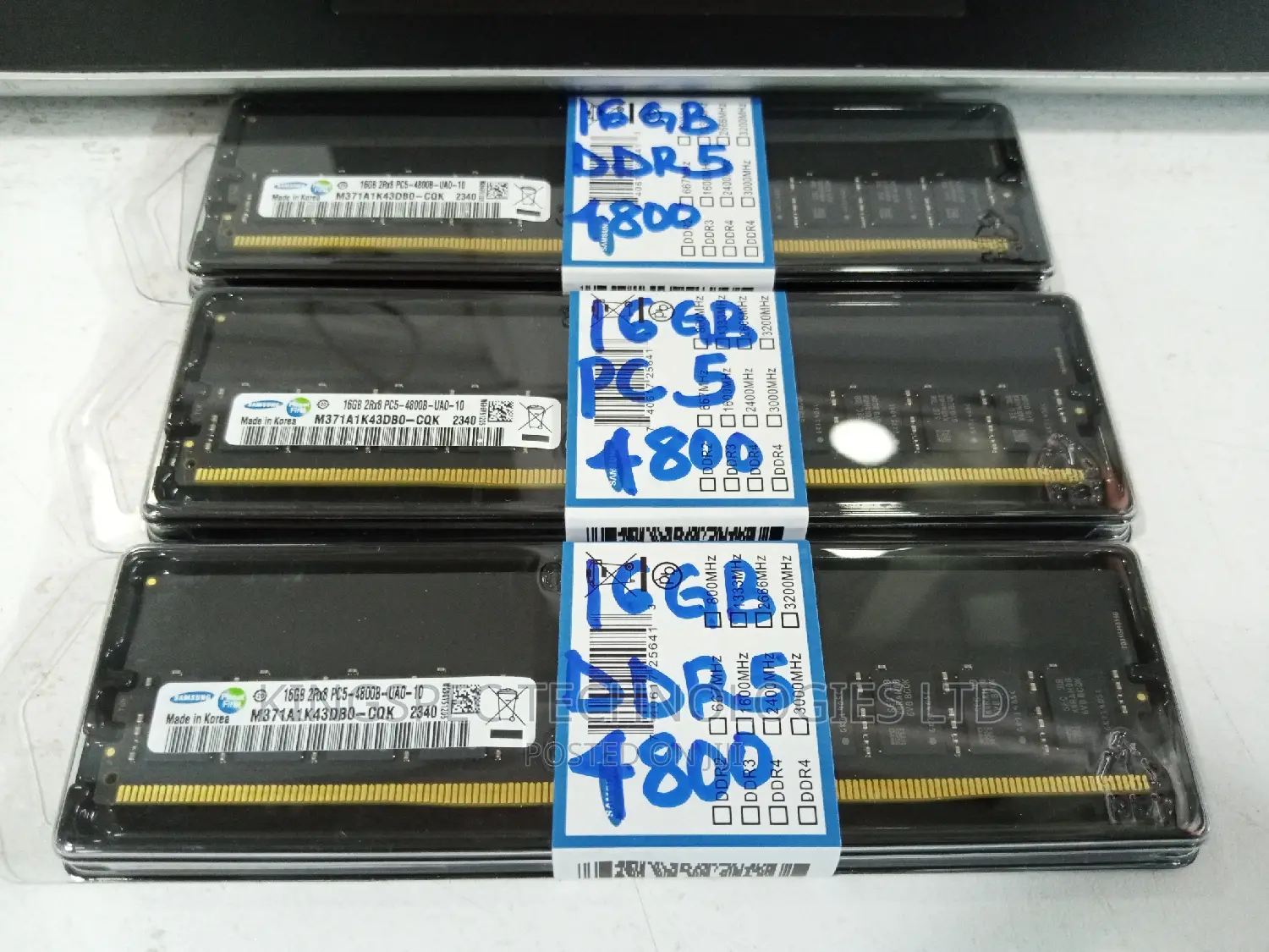 Desktop Memory 16GB DDR5(PC5)-4800mhz