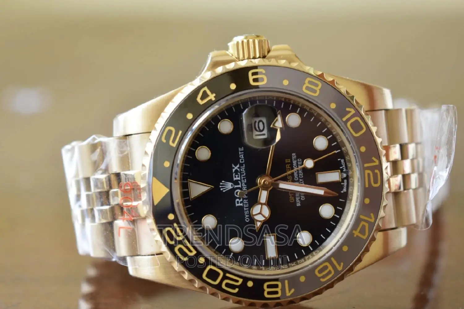 Rolex GMT Master II Yellow Gold Jubilee Bracelet