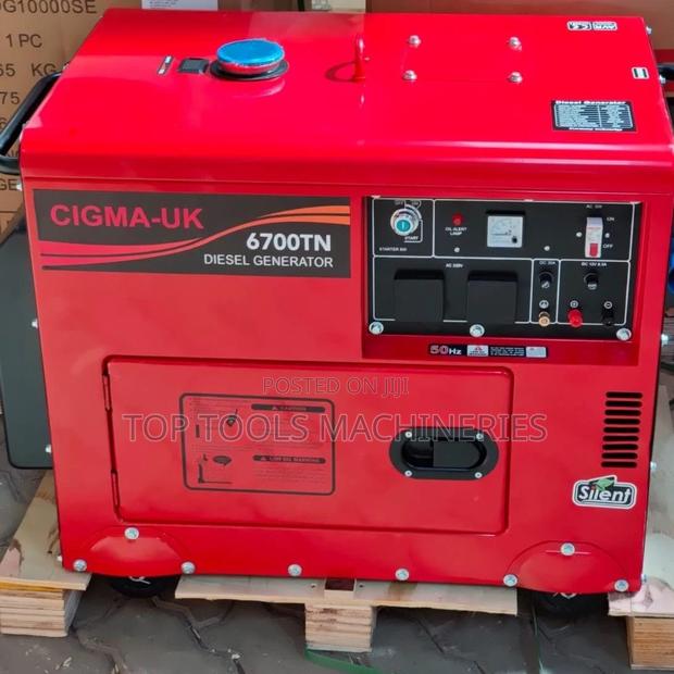 Cigmauk Diesel Silent Generator 7KVA SINGLE PHASE WITHOUTATS - main view