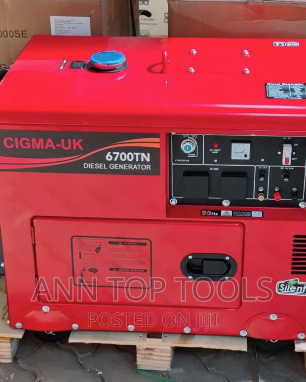 Cigma UK Diesel Silent Generator 7KVA SINGLE PHASE