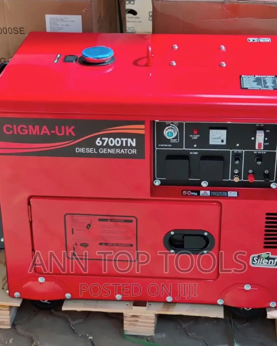 Cigma UK Diesel Silent Generator 7KVA SINGLE PHASE
