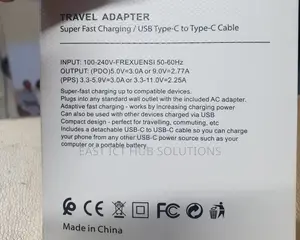 Samsung Travel Adaptor Super Fast Charging 25W (USB C TO C)