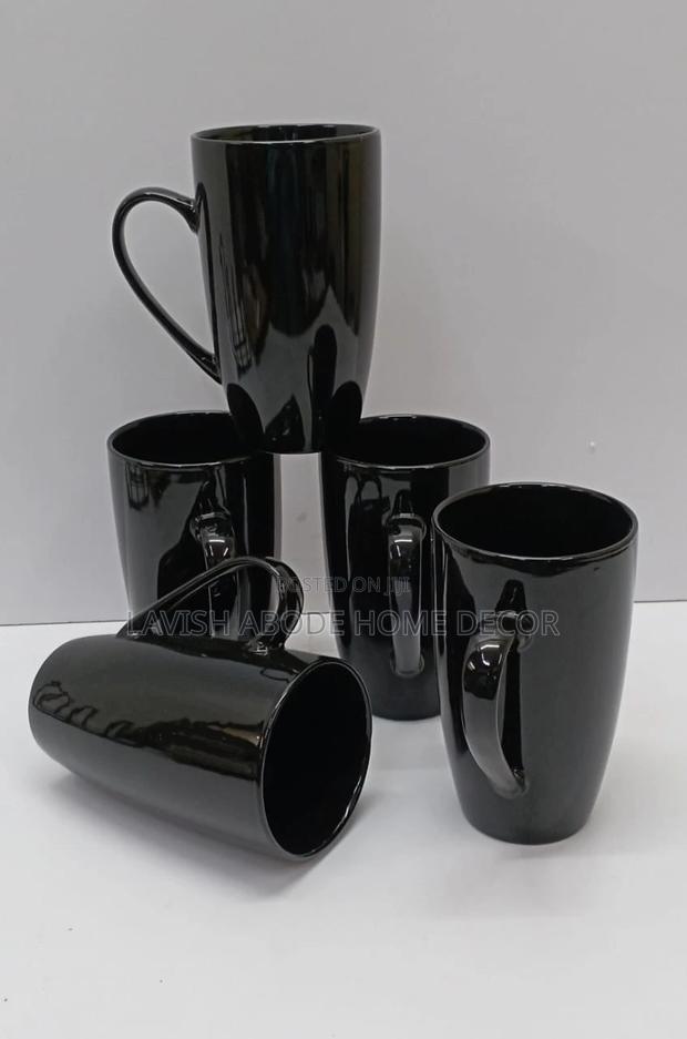 6 Piece Black Tea Mug Set - main view