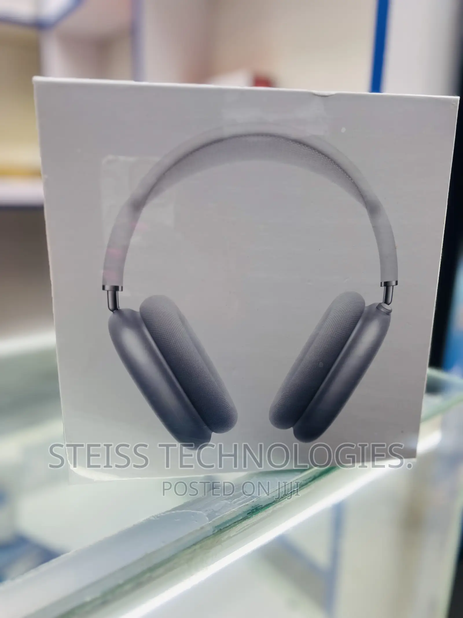 White-Airpods Max Headphones.