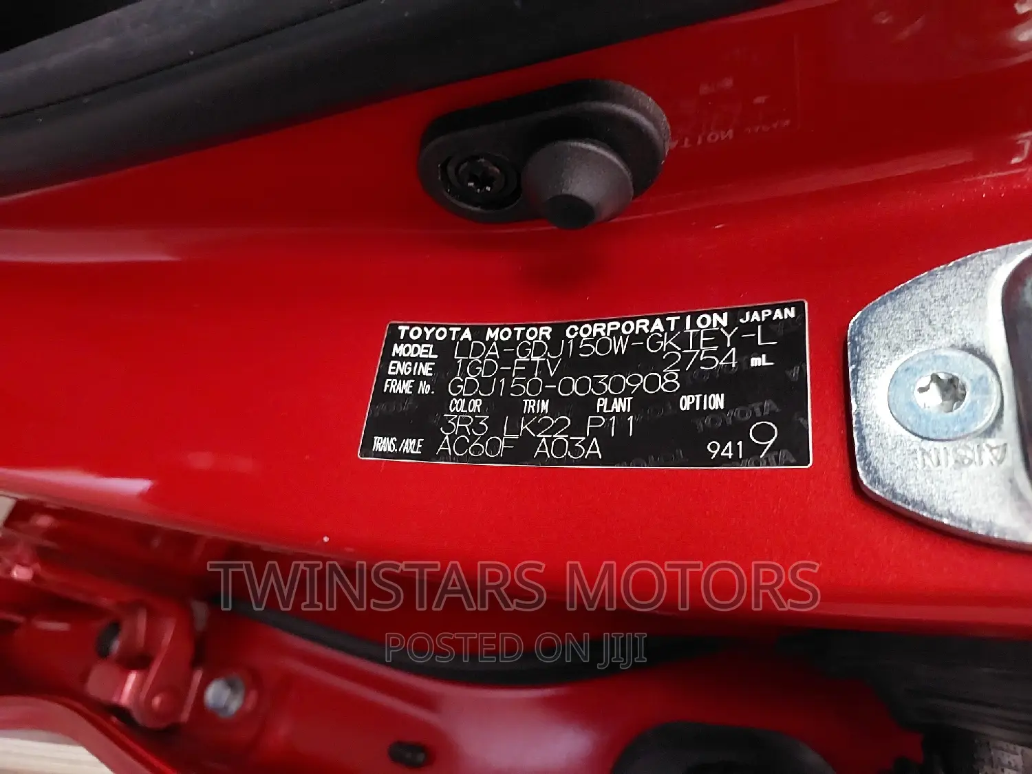Toyota Land Cruiser Prado 2.8 2018 Red