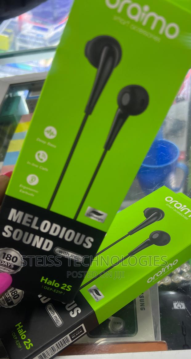 Flat Wired Oraimo Headsets. - thumbnail 3