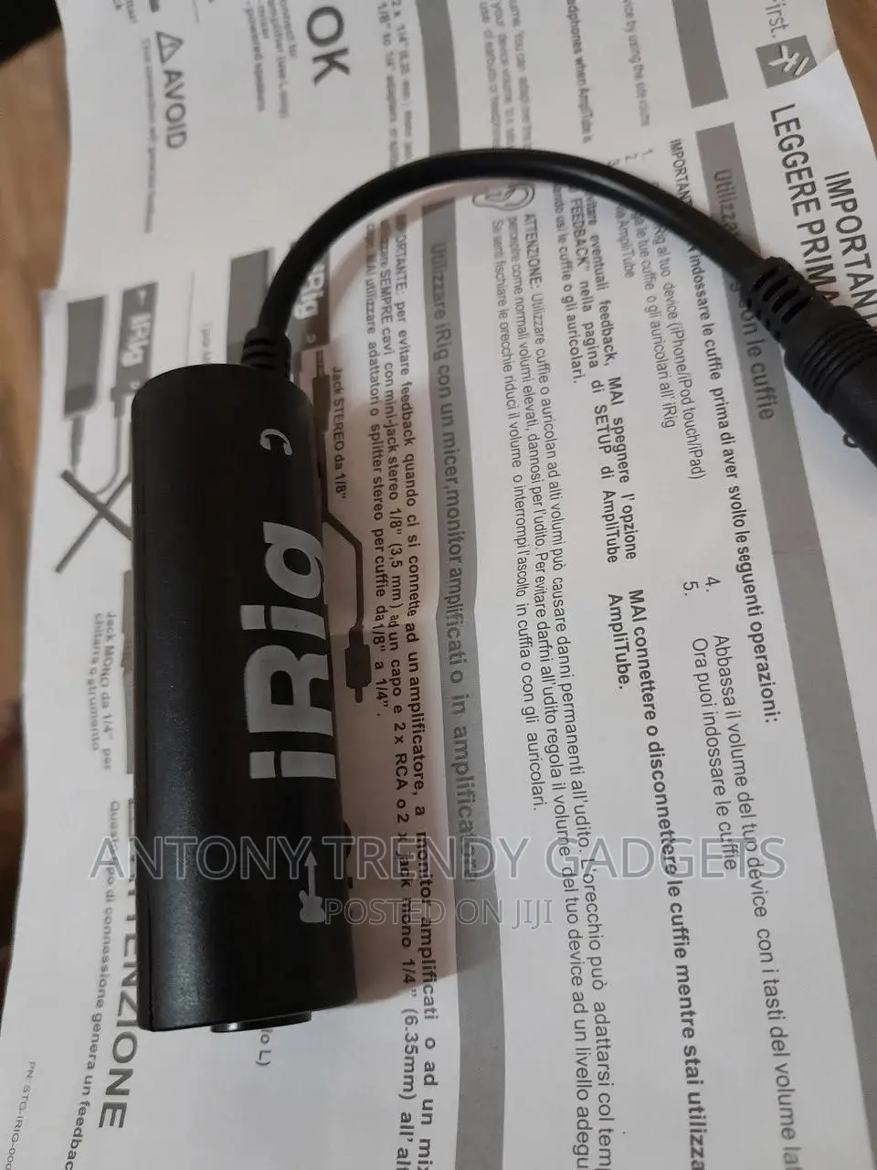Amplitube Guitar Guitar Audio Interface Irig Converter