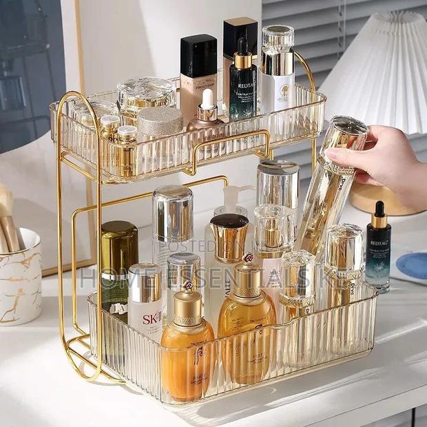 *Acrylic Double Layer Cosmetic Organizer Size:30.5*18*35.5 - thumbnail 2