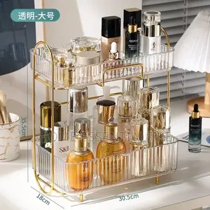 *Acrylic Double Layer Cosmetic Organizer Size:30.5*18*35.5