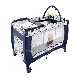 Changing Station Equipped Playpen Bed for Toddlers