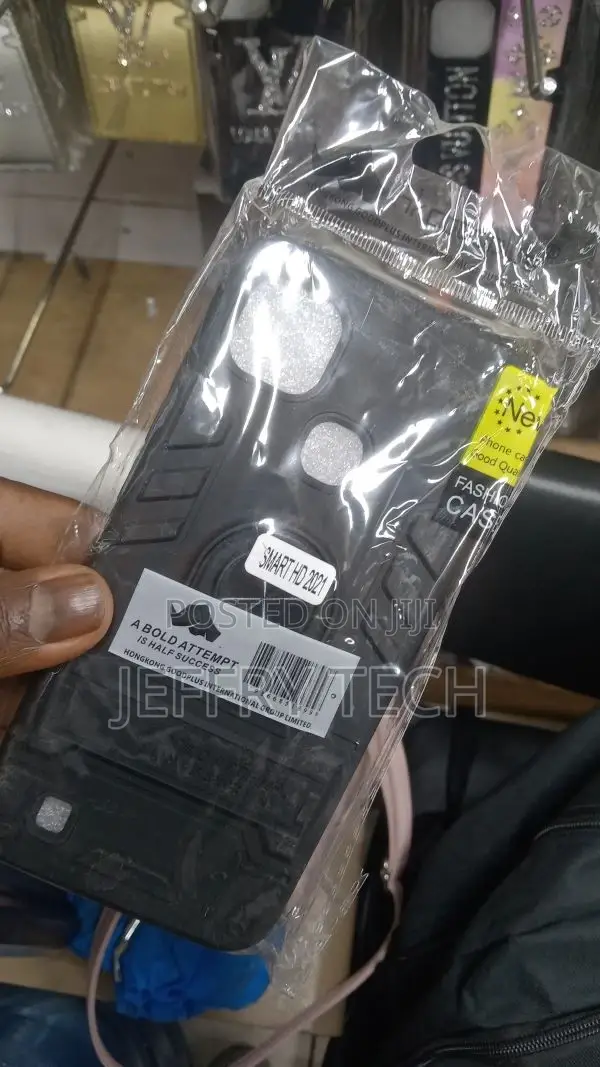 Infinix Smart HD 2021 BLACK Hard Cover CASE With a Ring