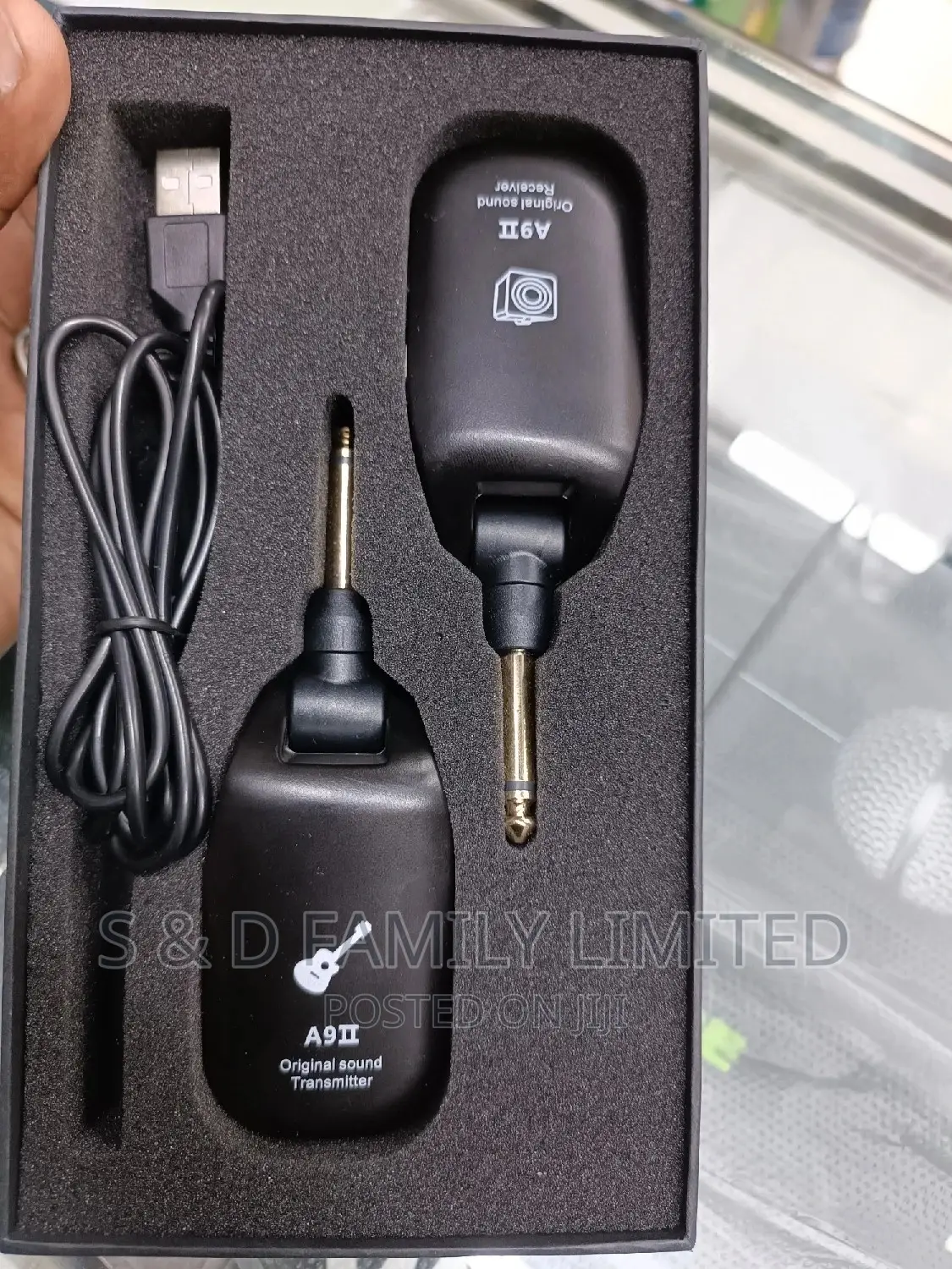 Wireless Guitar Transmitter Receiver 4 Channels for Guitar