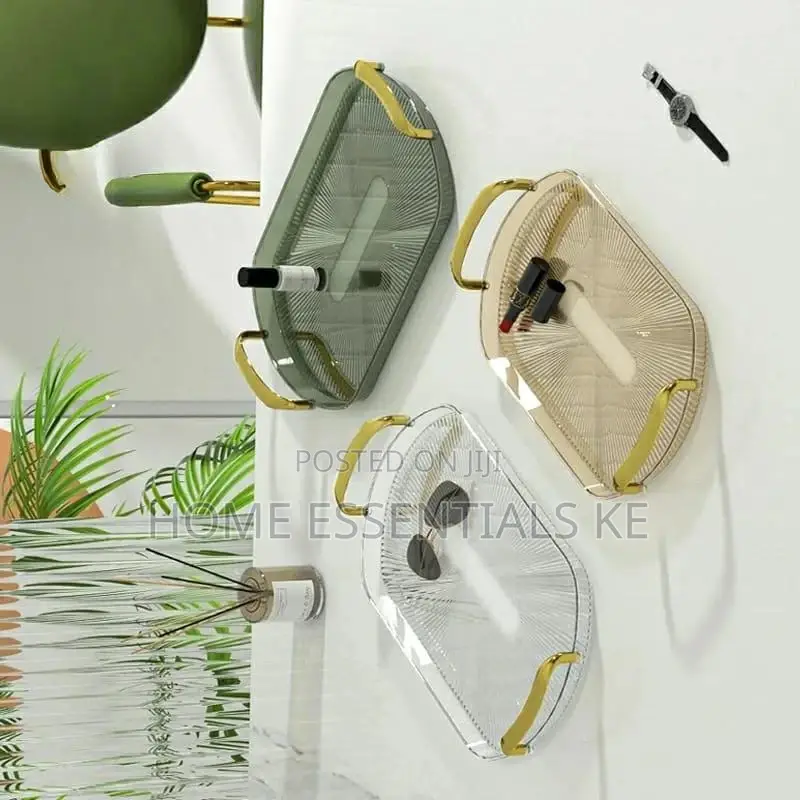Gold Rimmed Modern Acrylic Tray