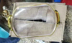 Gold Rimmed Modern Acrylic Tray