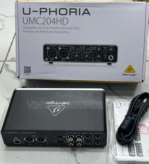 Behringer Uphoria Umc204 2x4 USB 2.0 Audio/Midi Interface - thumbnail 2