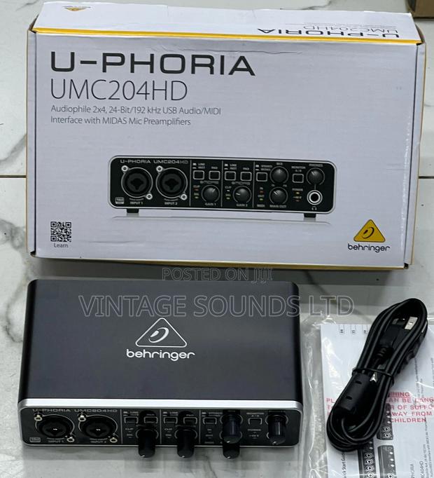 Behringer U-Phoria UMC204HD 2x4 USB Audio/Midi Interface - main view