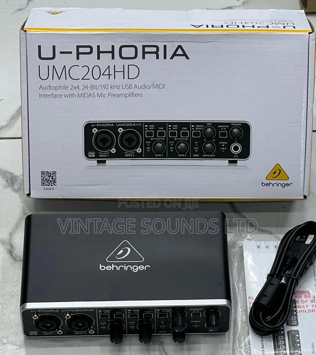Behringer U-Phoria UMC204HD Audiophile 2x4 USBMIDI Interface - main view