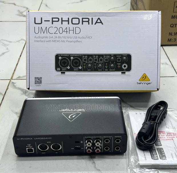 Behringer U-Phoria UMC204HD Audiophile 2x4 USBMIDI Interface - thumbnail 3