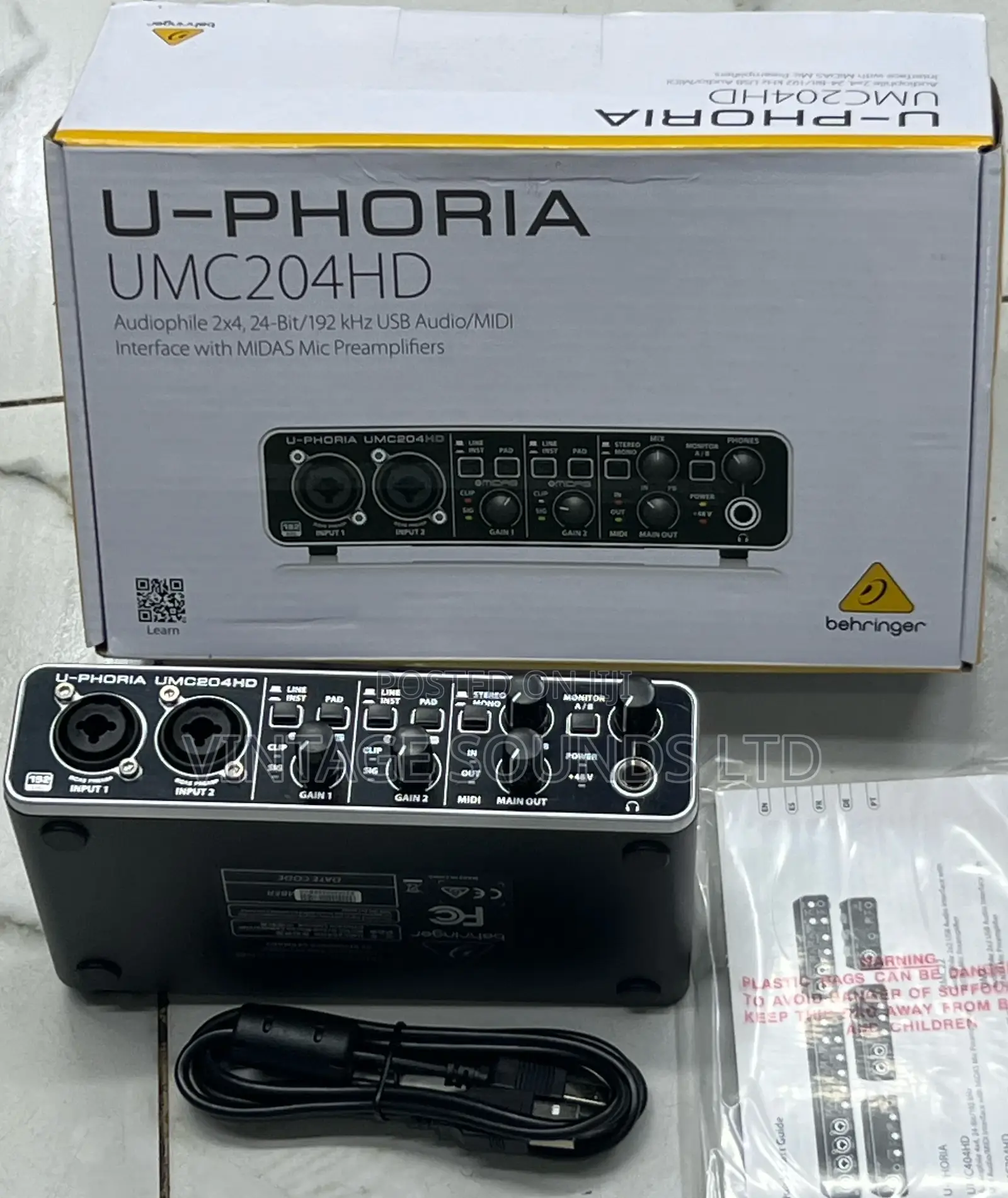 Behringer U-Phoria Umc204hd Soundcard