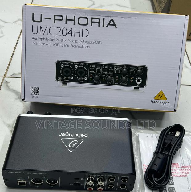 Behringer Umc204hd Soundcard Audio Interface
