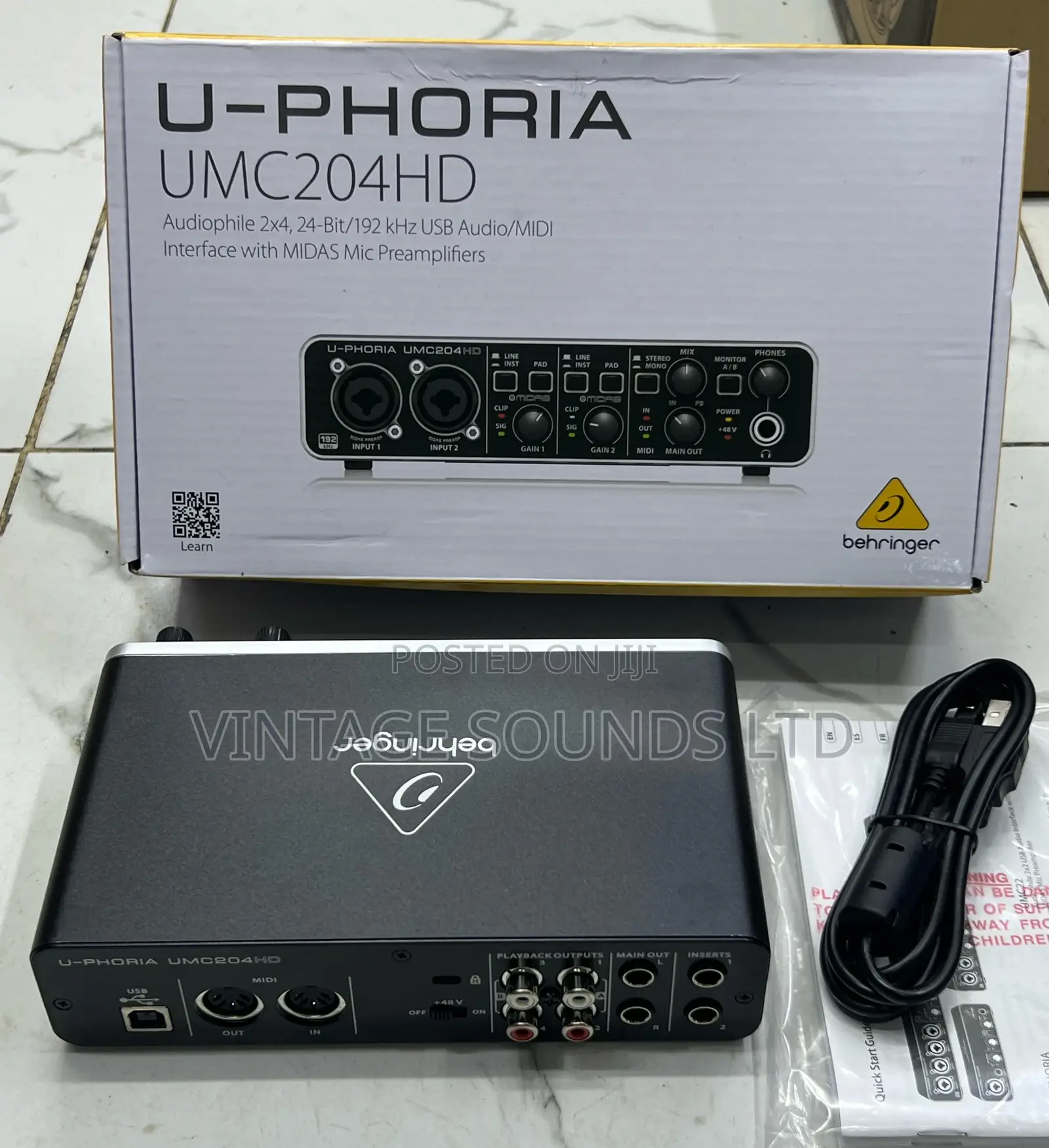 Behringer Umc204hd Soundcard Audio Interface