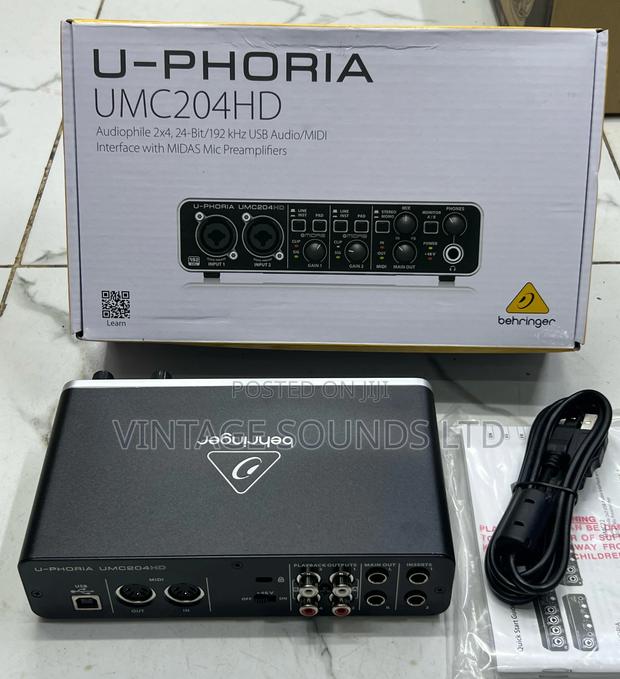 Behringer Umc204hd Soundcard Audio Interface - thumbnail 2