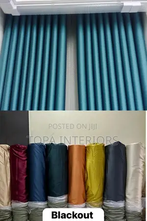 Plain Coloured Blackout Door and Window Privacy Curtains