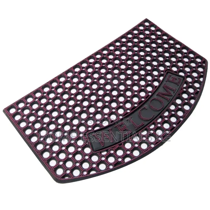 50*80cm Rubber Door Mat -Green, Silver, Golden,Wine Red.