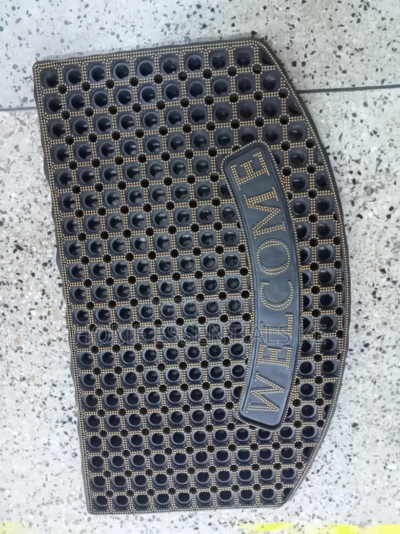 50*80cm Rubber Door Mat -Green, Silver, Golden,Wine Red.