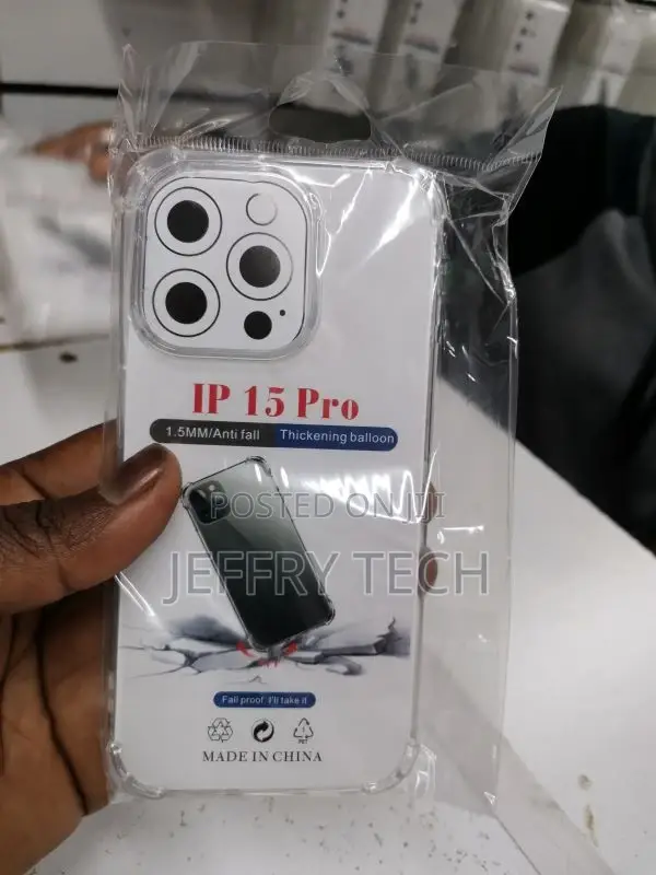 Clear Case for iPhone 15 Pro Air Cushion Shockproof Prote