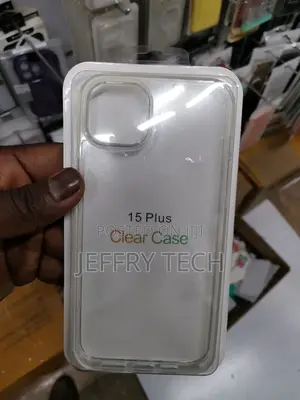 iPhone 15 PLUS Anti-Shock Hybrid Case - Transparent